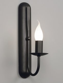 Lampa ścienna czarny kinkiet świecznikowy SURMIA nr.663